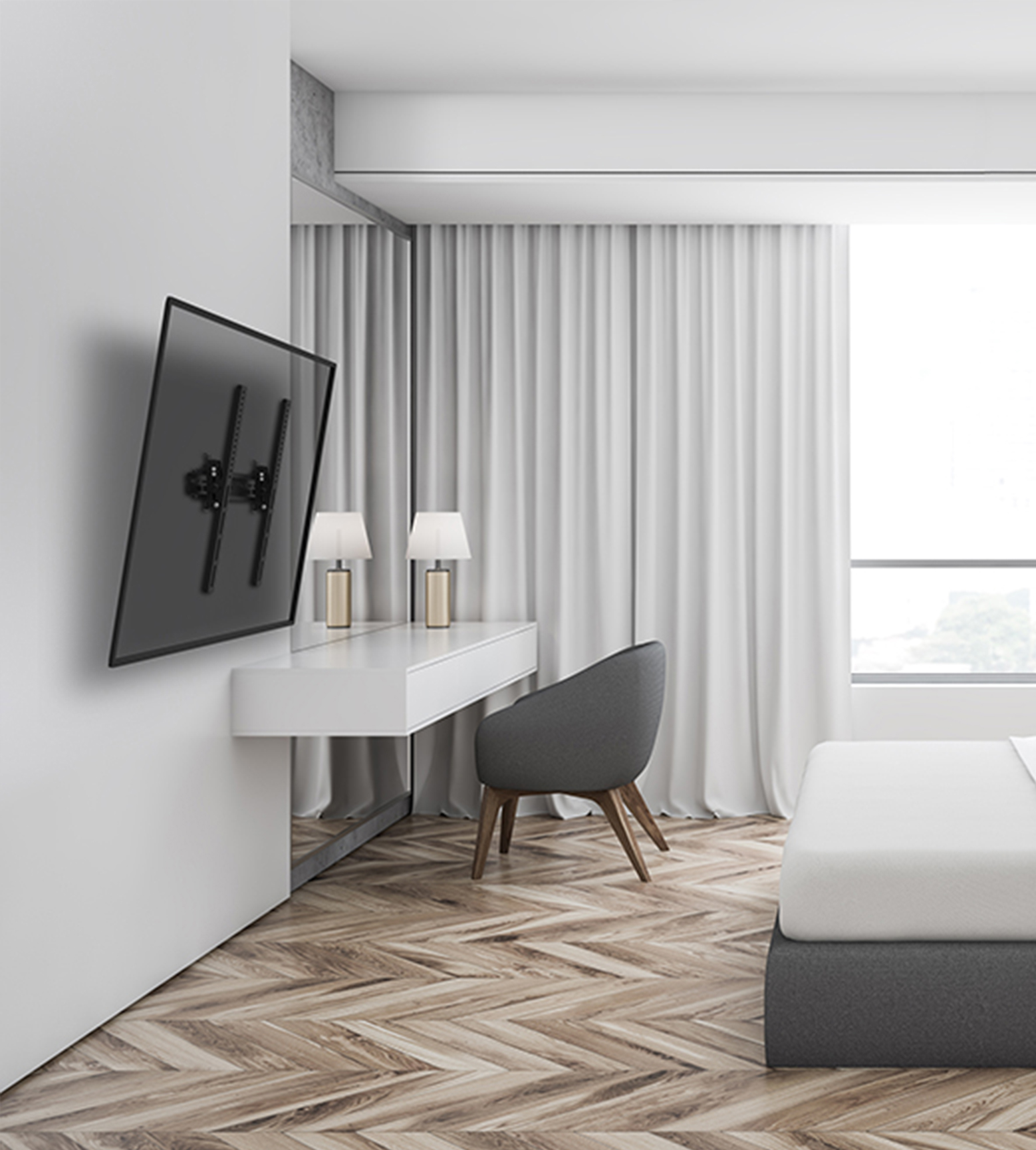 Soportes de pared para grandes proyectos
