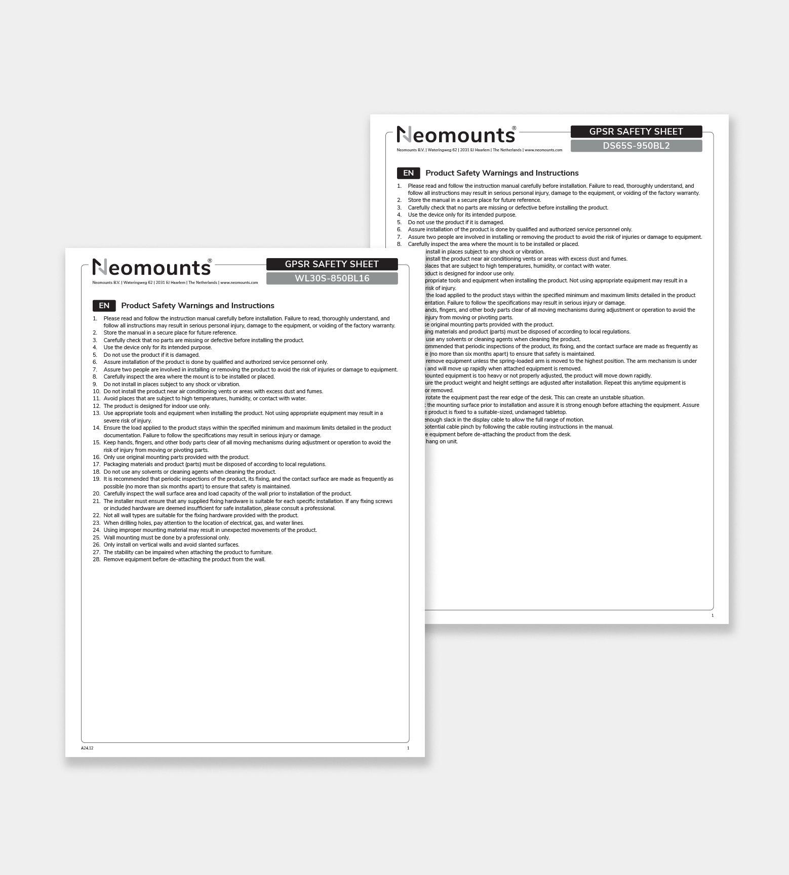 Fichas de seguridad
