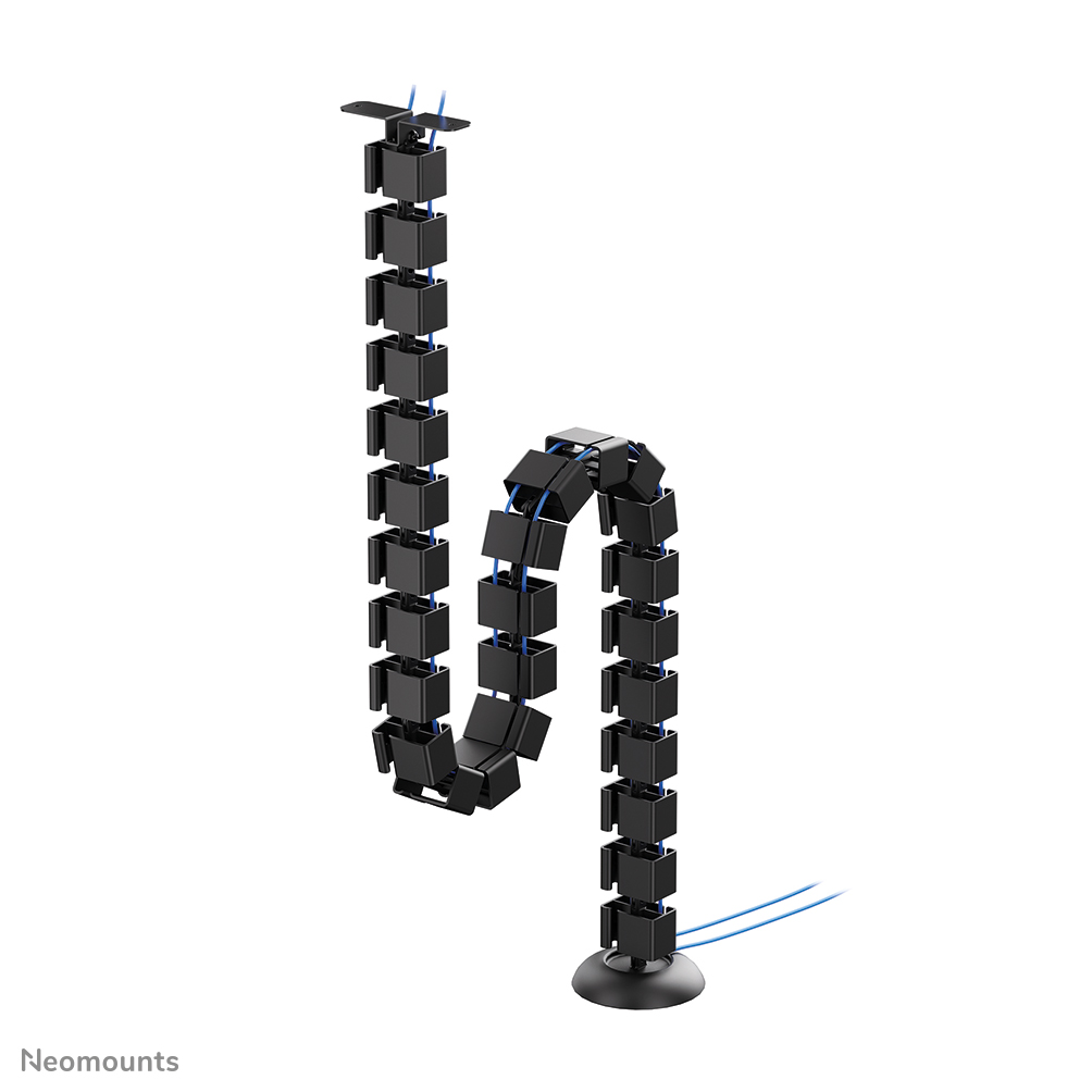 Neomounts ADS06-130BL Organizador vertebral de cables - vértebras modulares - fijación con tornillos - universal - negro