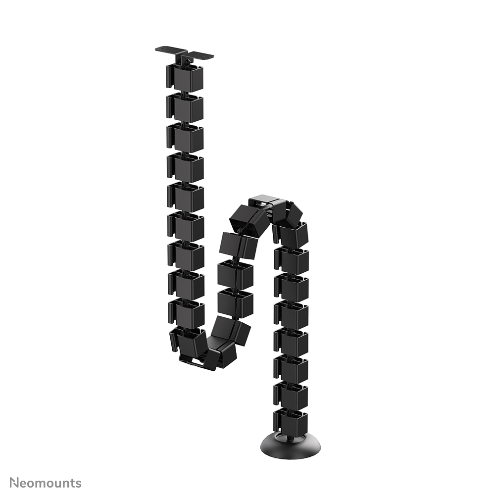 Neomounts ADS06-130BL Organizador vertebral de cables - vértebras modulares - fijación con tornillos - universal - negro