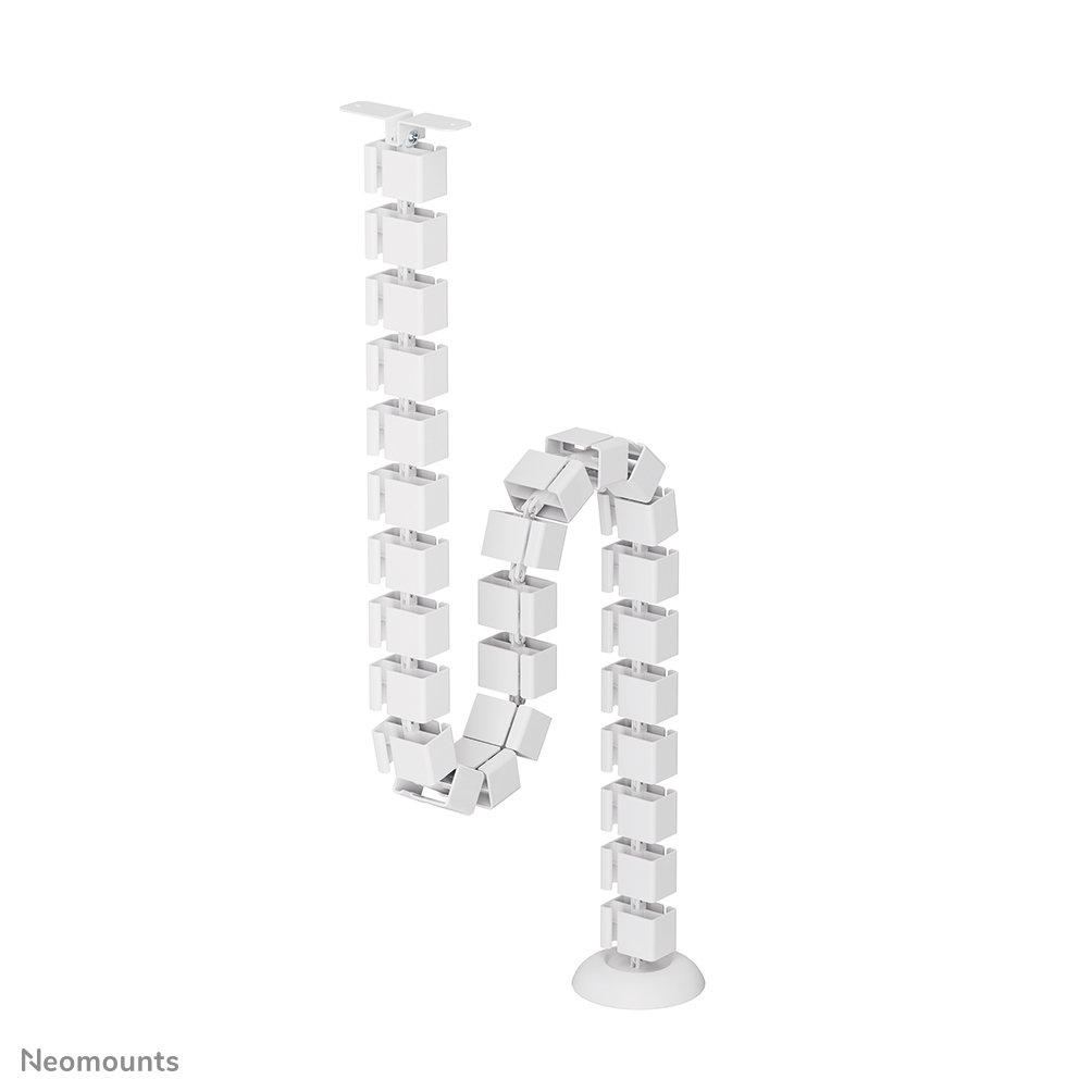 Neomounts ADS06-130WH Organizador vertebral de cables - vértebras modulares - fijación con tornillos - universal - blanco
