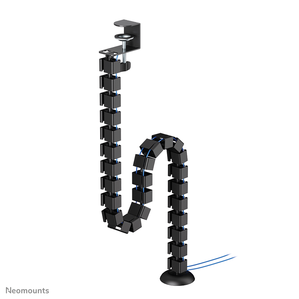 Neomounts ADS06-131BL Organizador vertebral de cables - vértebras modulares - montaje de abrazadera - universal - negro