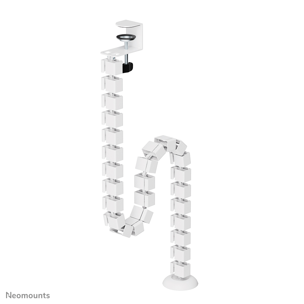 Neomounts ADS06-131WH Organizador vertebral de cables - vértebras modulares - montaje de abrazadera - universal - blanco