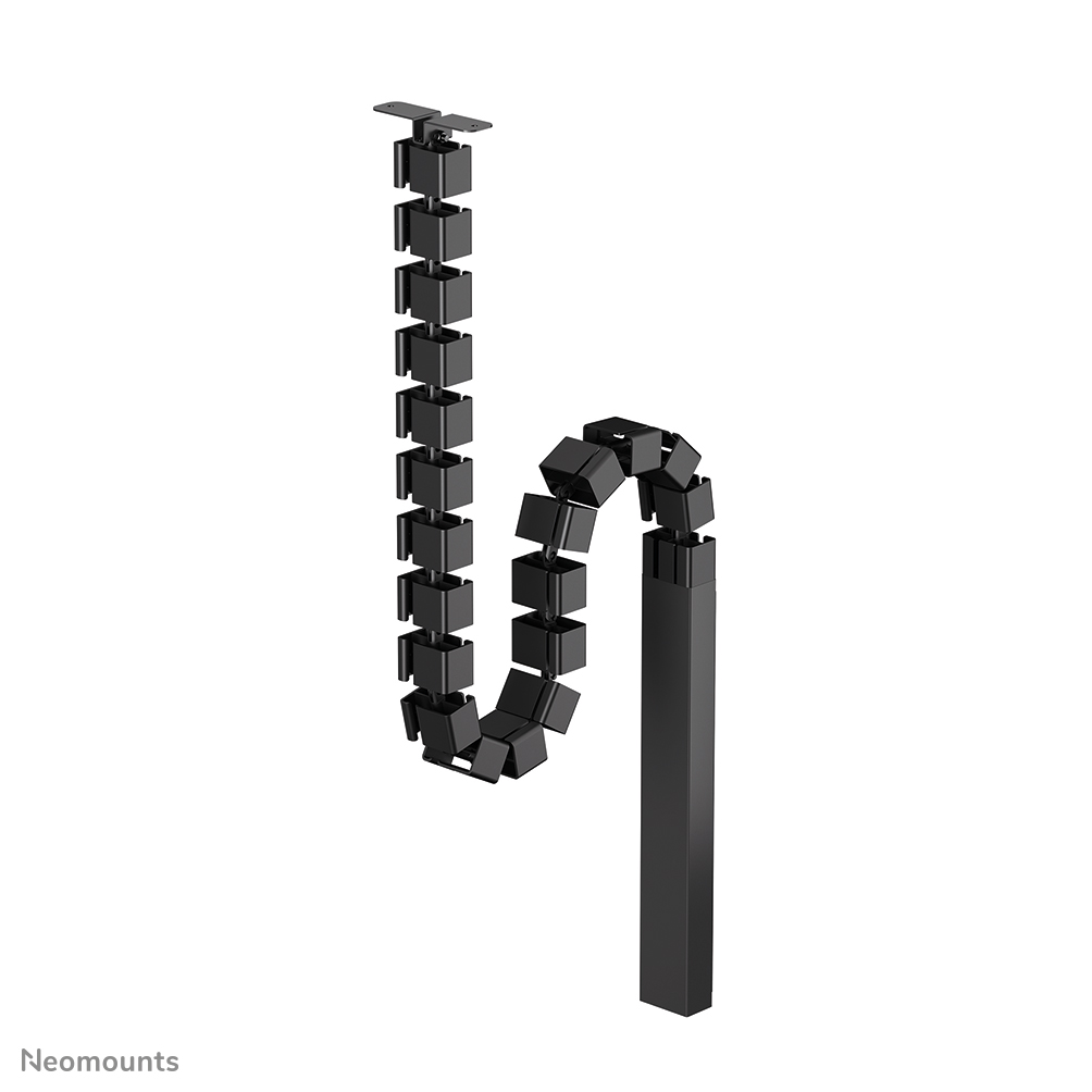Neomounts ADS06-133BL Organizador vertebral de cables - vértebras modulares - fijación con tornillos - cubierta magnética para cables -universal - negro