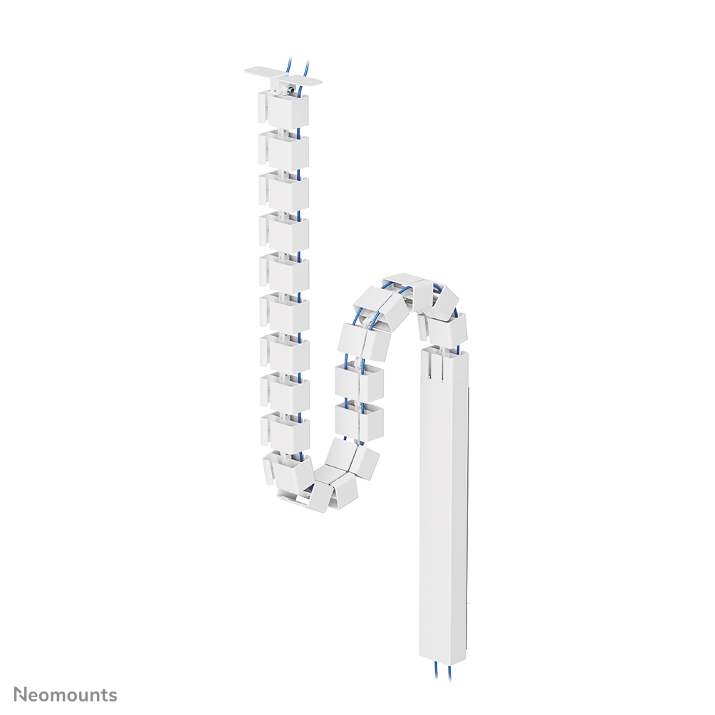 Neomounts ADS06-133WH Organizador vertebral de cables - vértebras modulares - fijación con tornillos - cubierta magnética para cables -universal - blanco