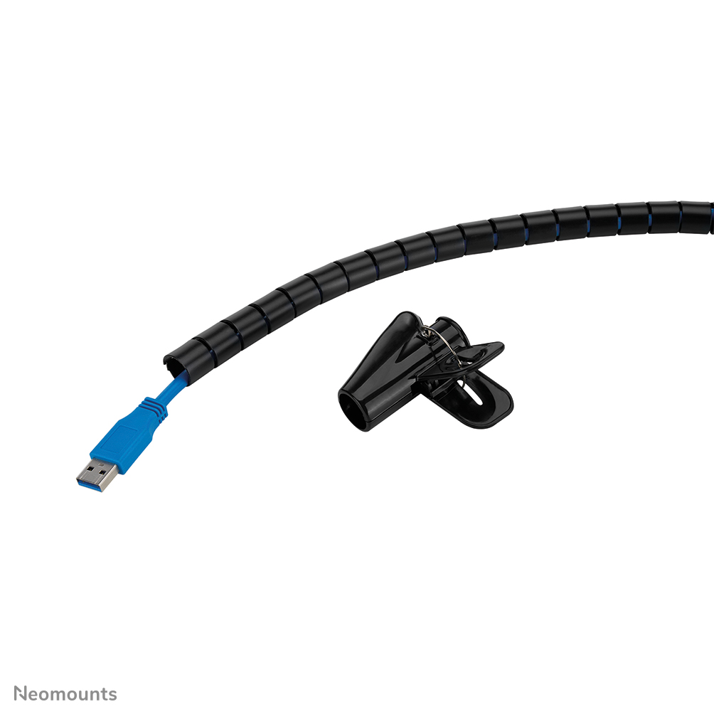 Neomounts ADS06-140BL Organizador para cables - para 1-3 cables - 15 mm - universal - negro