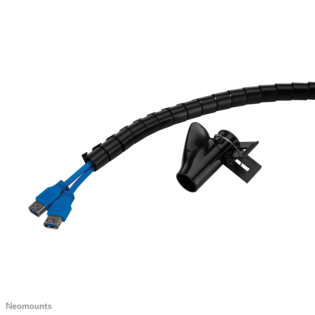 Neomounts ADS06-141BL Organizador para cables - para 1-4 cables - 20 mm - universal - negro