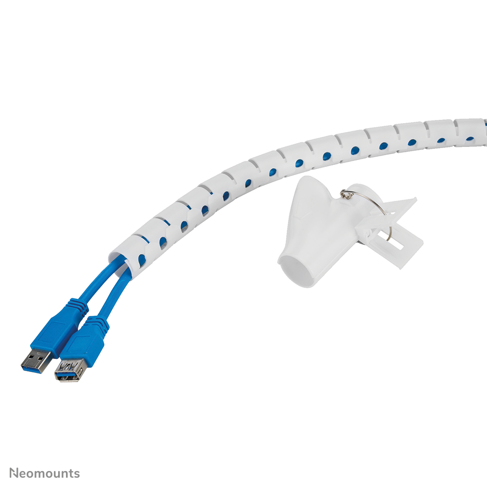 Neomounts ADS06-141WH Organizador para cables - para 1-4 cables - 20 mm - universal - blanco