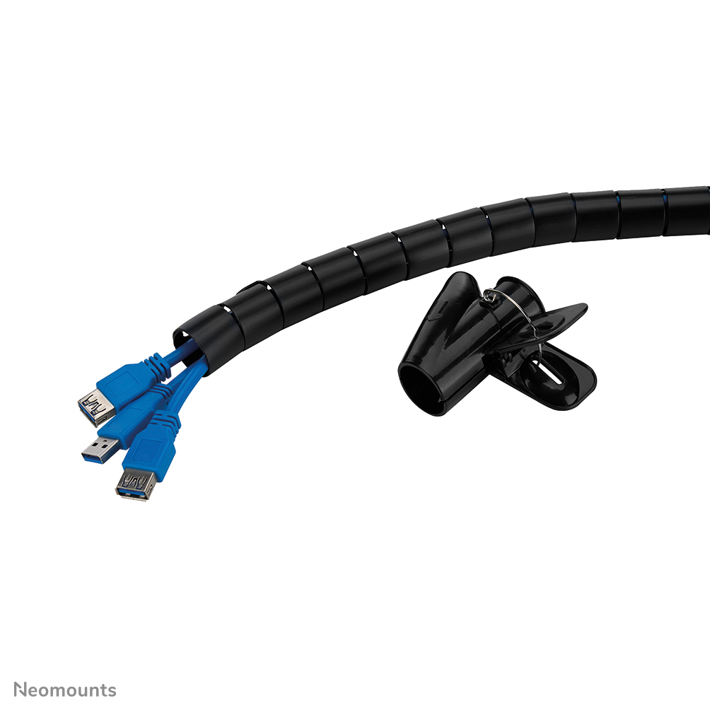 Neomounts ADS06-142BL Organizador para cables - para 1-5 cables - 25 mm - universal - negro