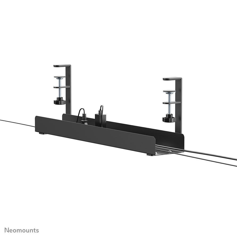 Neomounts ADS07-121BL Bandeja para cables - máx 5 kg - montaje con abrazadera - universal - negro