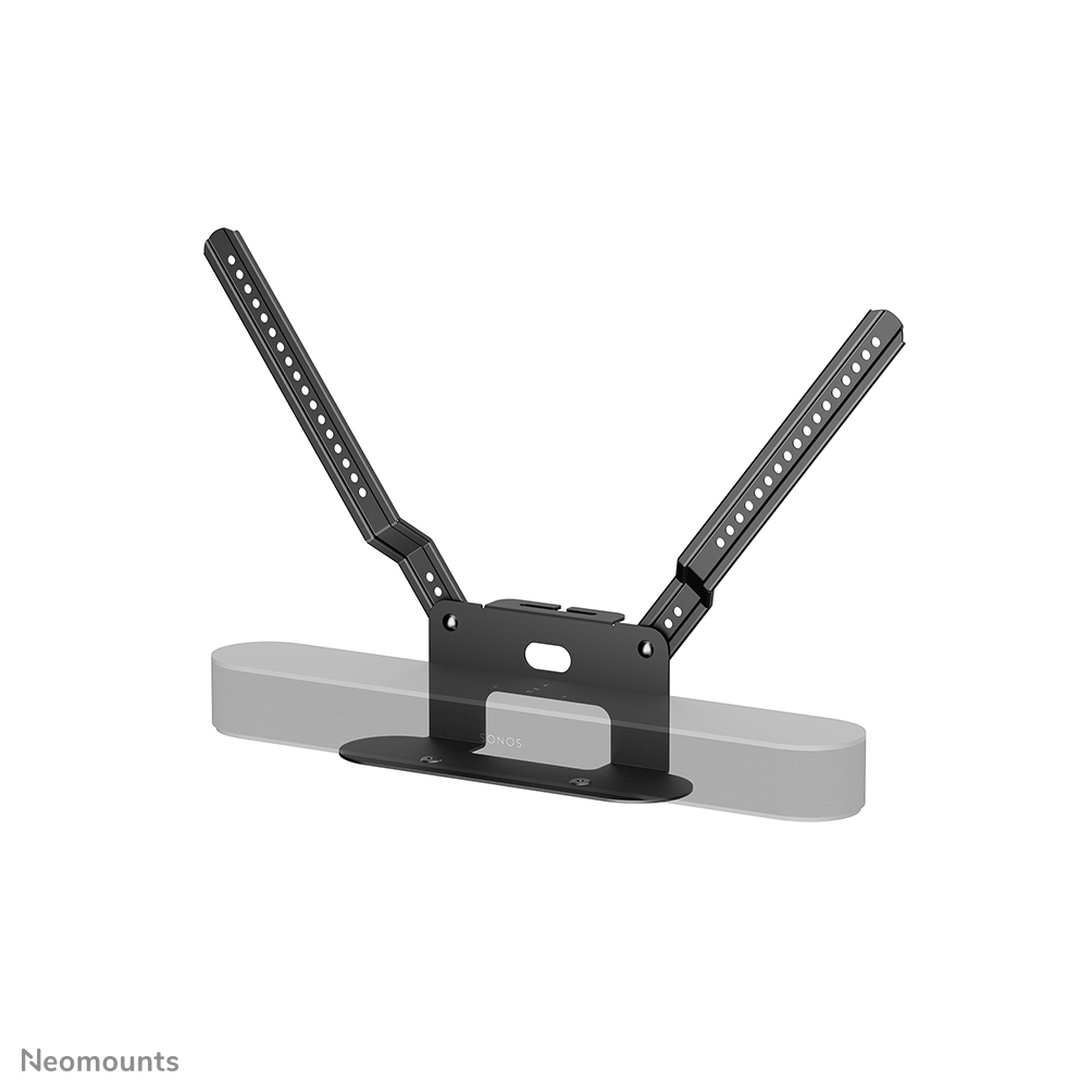 Neomounts AV35-726BL1 Soporte de TV Neomounts para Sonos Beam - Instalación sencilla - Diseño fijado a la TV - Negro