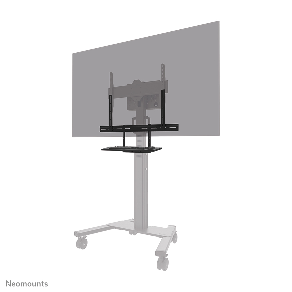 Neomounts AV40-500BL Kit bandeja para teclado 43-110" - máx 2,5 kg - VESA 200x200-800x600 - universal - negro