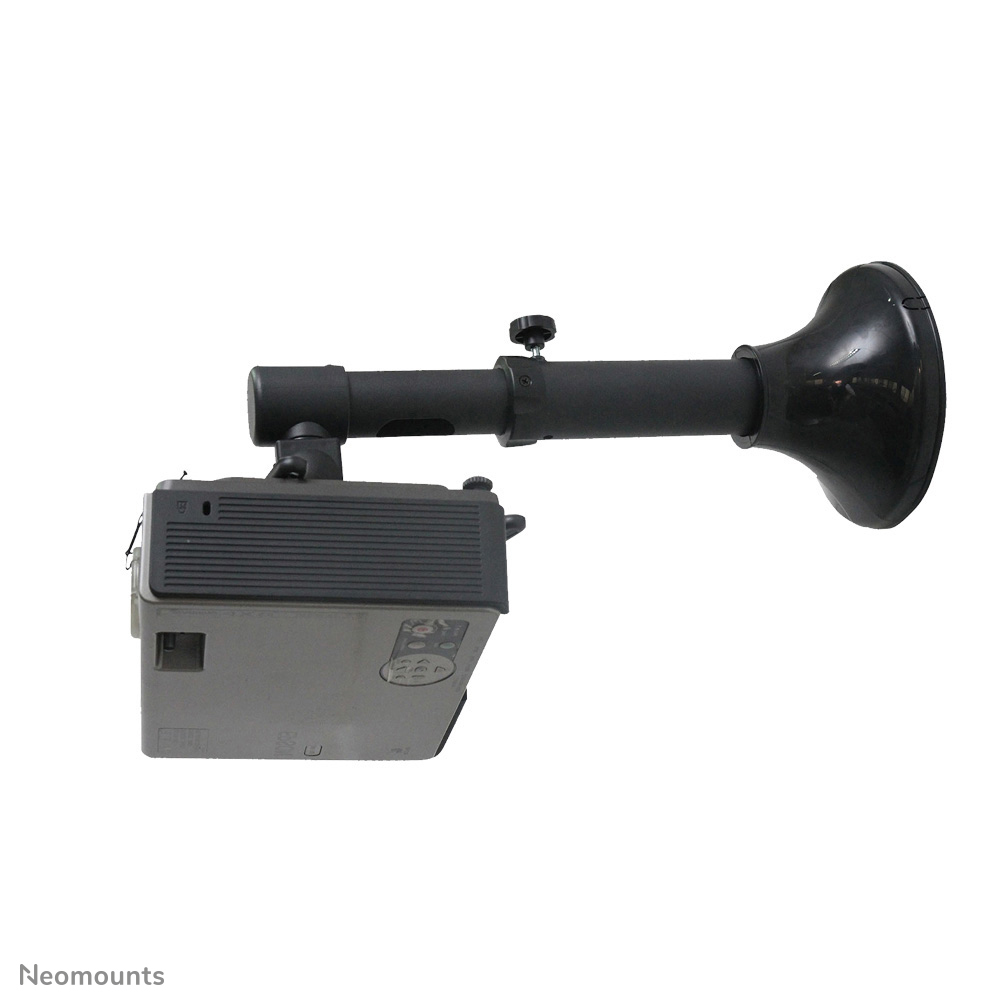 El BEAMER-W050BLACK es un soporte de pared universal para beamers y proyectores.

