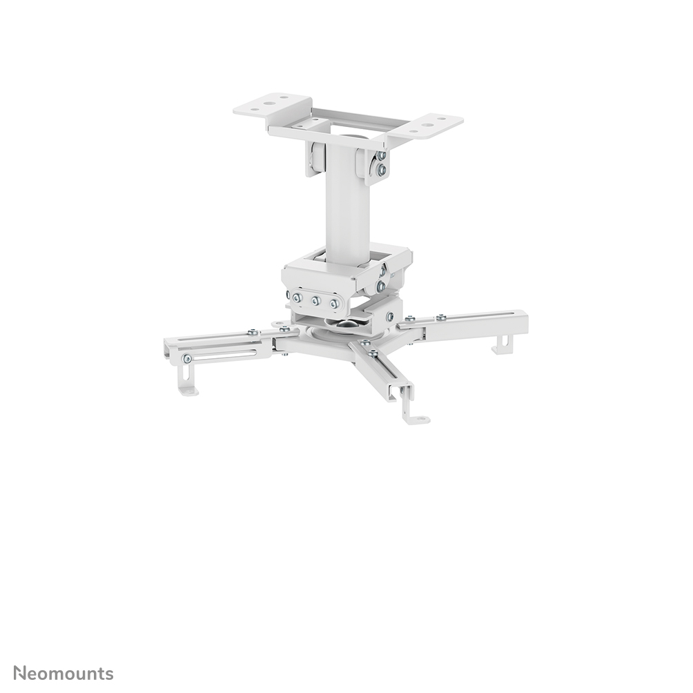 Neomounts CL25-530WH1 Soporte de techo para proyector - máx 45 kg - alt. 25,5 cm - Modelo de Fácil Montaje - movimiento completo - blanco