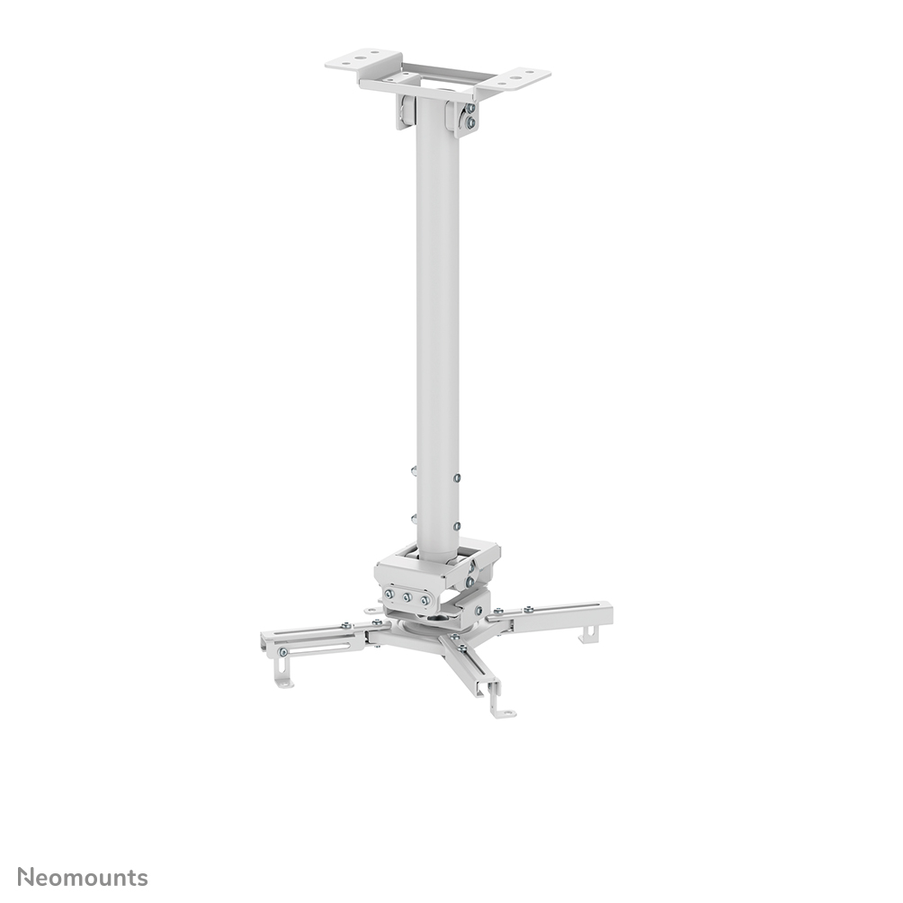Neomounts CL25-540WH1 Soporte de techo para proyector - máx 35 kg - alt. 60,5-90,5 cm - Modelo de Fácil Montaje - movimiento completo - blanco