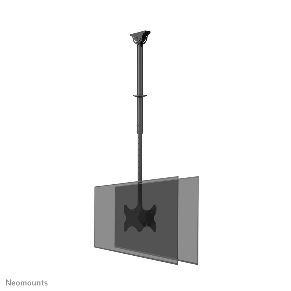 Neomounts CL35-340BL22 Soporte de techo para monitor/TV 2 pantallas - 23-42" - máx 45 kg/pantalla - VESA 100x100-200x200 - alt. 106-156 cm - negro