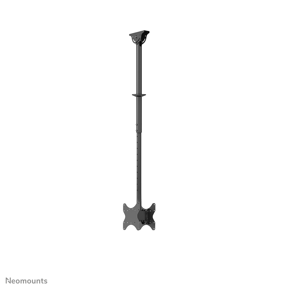 Neomounts CL35-340BL22 Soporte de techo para monitor/TV 2 pantallas - 23-42" - máx 45 kg/pantalla - VESA 100x100-200x200 - alt. 106-156 cm - negro