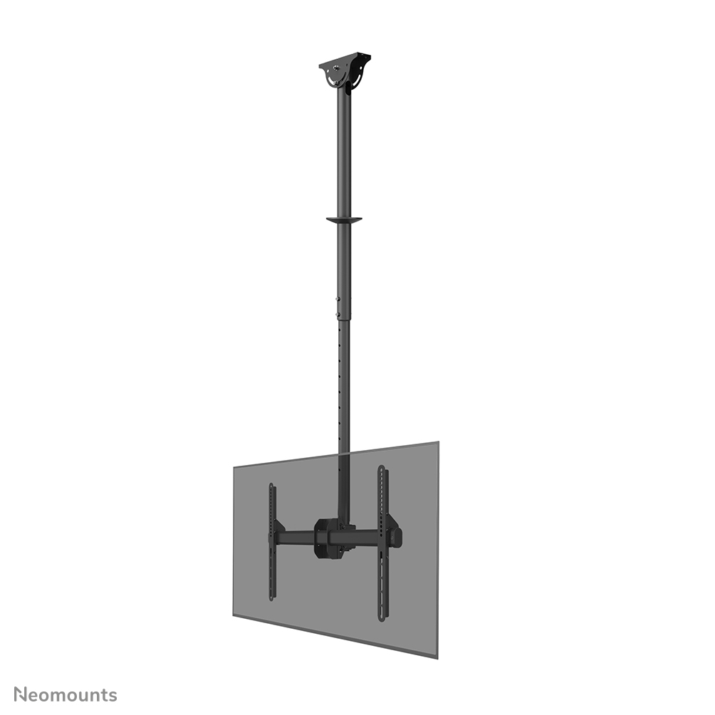 Neomounts CL35-440BL16L Soporte de techo para monitor/TV 1 pantalla - 37-70" - máx 50 kg - VESA 200x200-600x400 - alt. 106-156 cm - negro