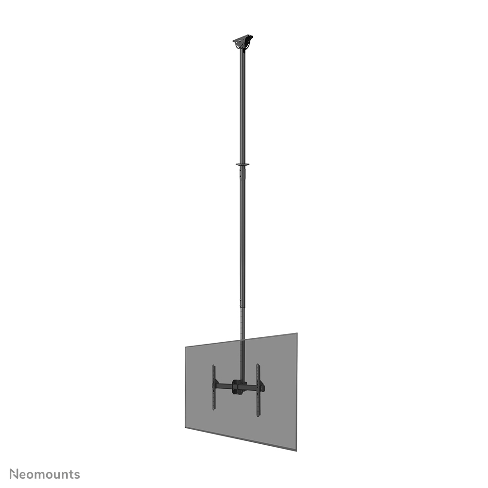 Neomounts CL35-440BL16XL Soporte de techo para monitor/TV 1 pantalla - 37-70" - máx 50 kg - VESA 200x200-600x400 - alt. 250-300 cm - negro