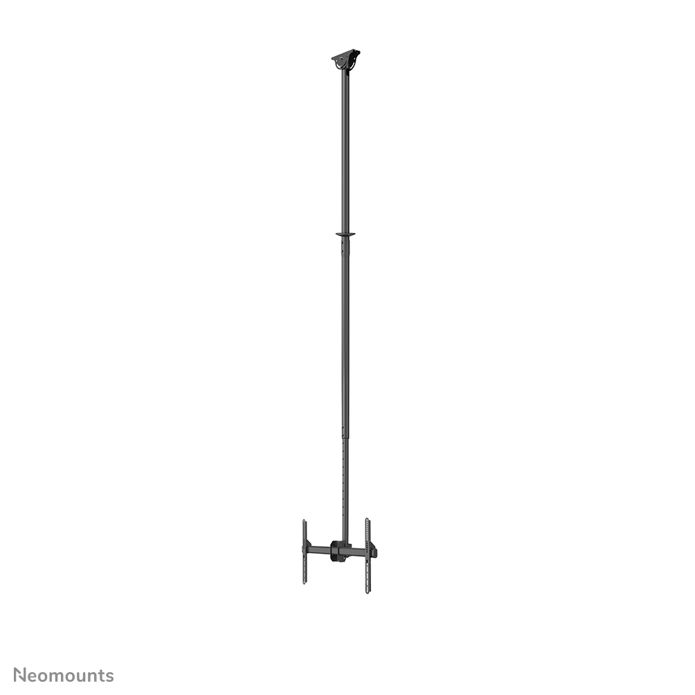 Neomounts CL35-440BL16XL Soporte de techo para monitor/TV 1 pantalla - 37-70" - máx 50 kg - VESA 200x200-600x400 - alt. 250-300 cm - negro