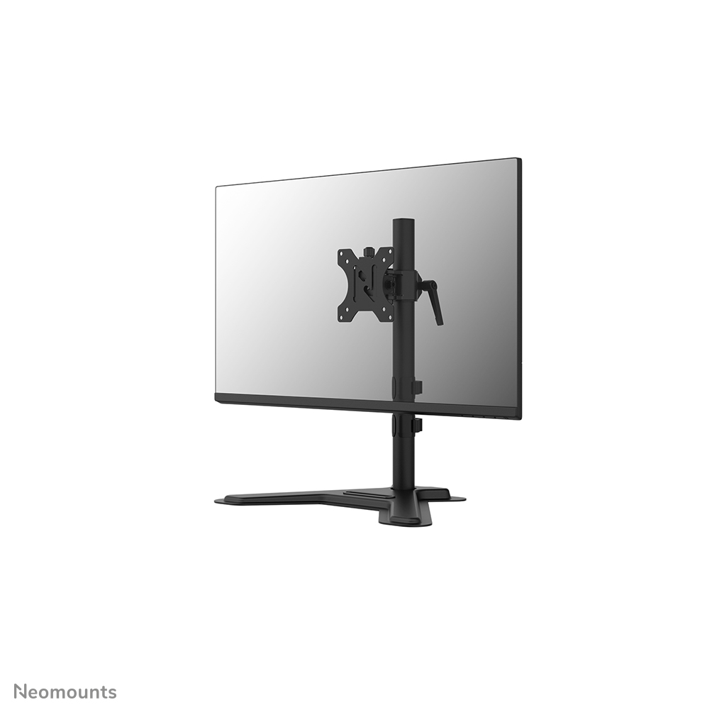 Neomounts DS45-600BL1 Soporte de monitor individual - 10-32" - 0-9 kg | 19,8 lbs - inclinable 90° - rotatorio 360° - VESA 75x75 - Negro