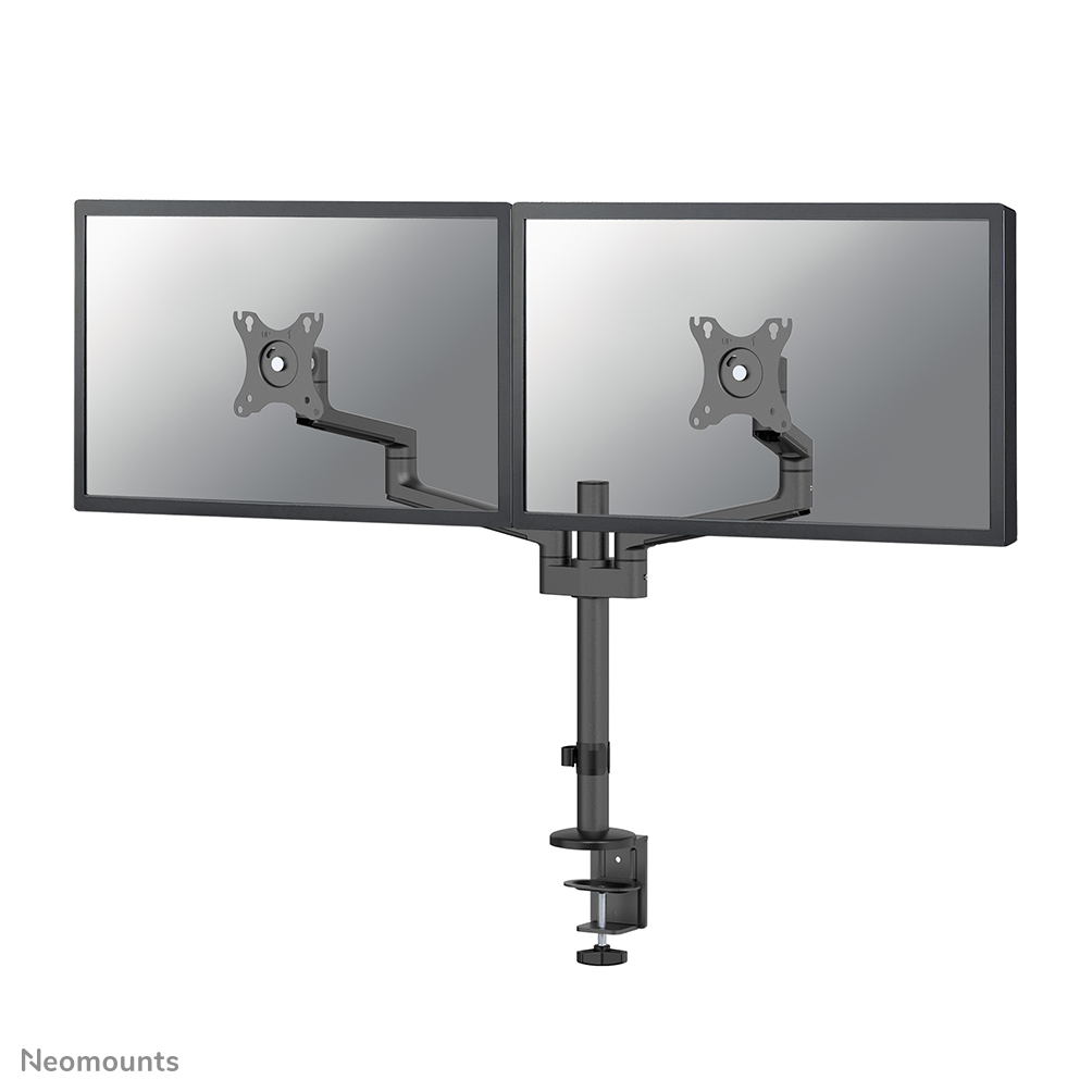 Neomounts NEXT Lite DS60-425BL2 Brazo de monitor 2 pantallas - 17-27" - 0-8 kg/pantalla - modelo T-Rex para ahorro de espacio - embalaje 100% libre de plástico - negro
