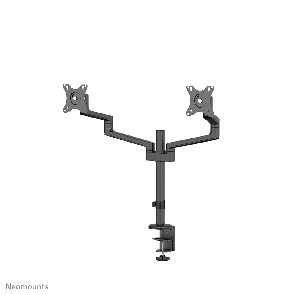 Neomounts NEXT Lite DS60-425BL2 Brazo de monitor 2 pantallas - 17-27" - 0-8 kg/pantalla - modelo T-Rex para ahorro de espacio - embalaje 100% libre de plástico - negro