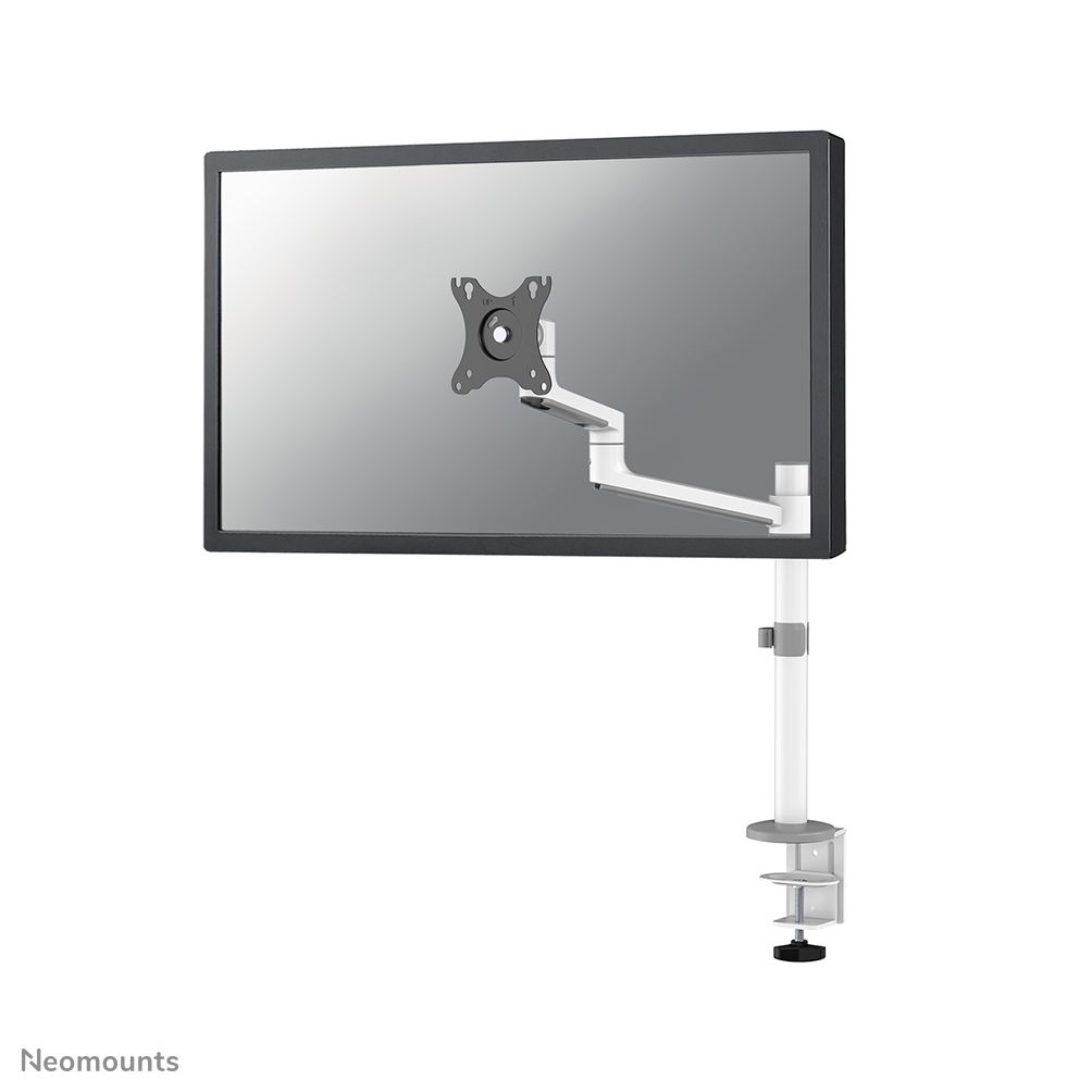 Neomounts NEXT Lite DS60-425WH1 Brazo de monitor 1 pantalla - 17-27" - 0-8 kg - modelo T-Rex para ahorro de espacio - embalaje 100% libre de plástico - blanco