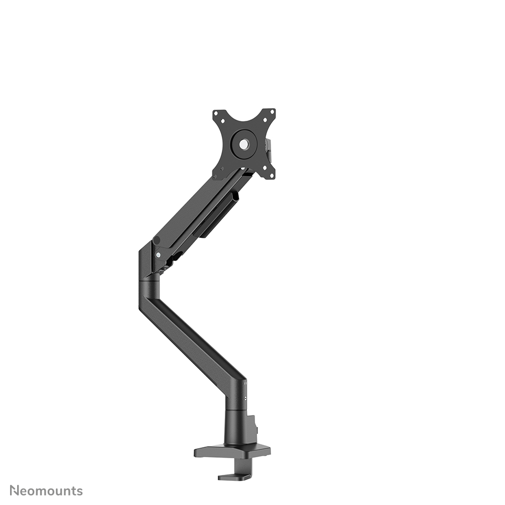 Neomounts NEXT Slim DS70-250BL1 Brazo de monitor 1 pantalla - 17-35" - 1-9 kg (curvo 8 kg) - resorte de gas - Tope-a-180° - Topfix - Modelo de Fácil Montaje - embalaje 100% libre de plástico - negro