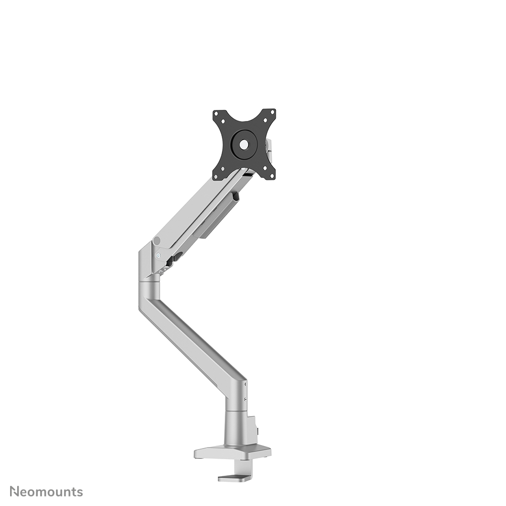 Neomounts NEXT Slim DS70-250SL1 Brazo de monitor 1 pantalla - 17-35" - 1-9 kg (curvo 8 kg) - resorte de gas - Tope-a-180° - Topfix - Modelo de Fácil Montaje - embalaje 100% libre de plástico - plata