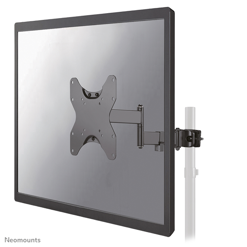 Neomounts FL40-450BL12 Soporte de tubo para TV - 23-42" - máx 25 kg - VESA 75x75-200x200 - adecuado para Ø 28-50 mm - ajuste del nivel - movimiento completo - negro
