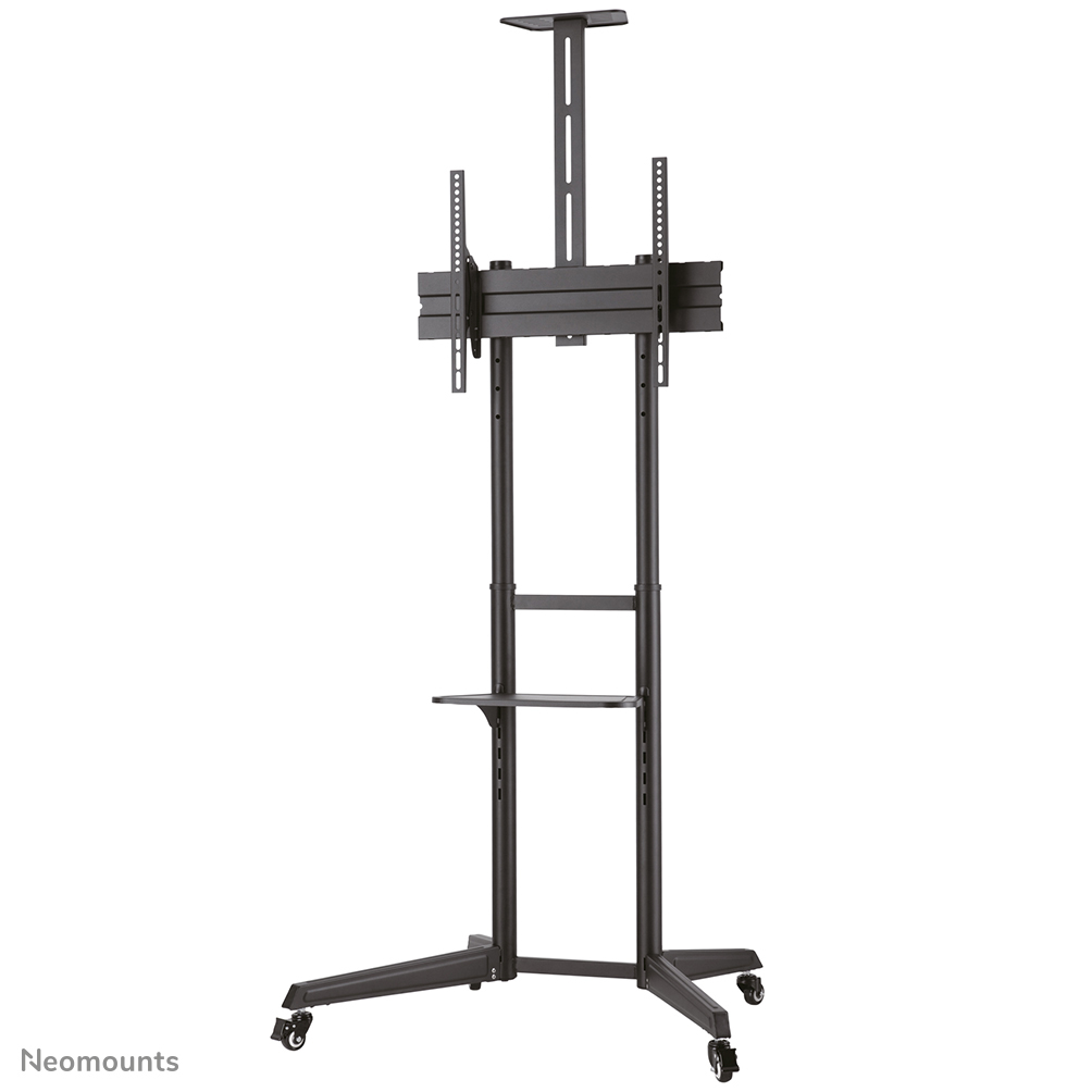 Neomounts FL50-550BL1 Carro para TV - 37-70" - máx 50 kg - manual alt. 128,5-145 cm - VESA 100x100-600x400 - incl. bandeja para cámara/hardware - negro
