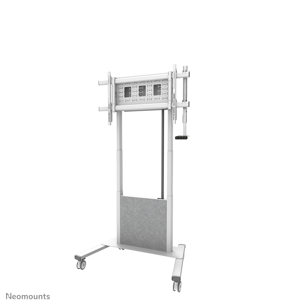Neomounts MOVE Lift X FL55-885WH1 Soporte de suelo para TV - 65-105" - máx. 120 kg - ajuste de altura motorizado 125,4-235,4 cm - 50 mm/s - VESA 200x200-1000x600 - bloqueable - blanco