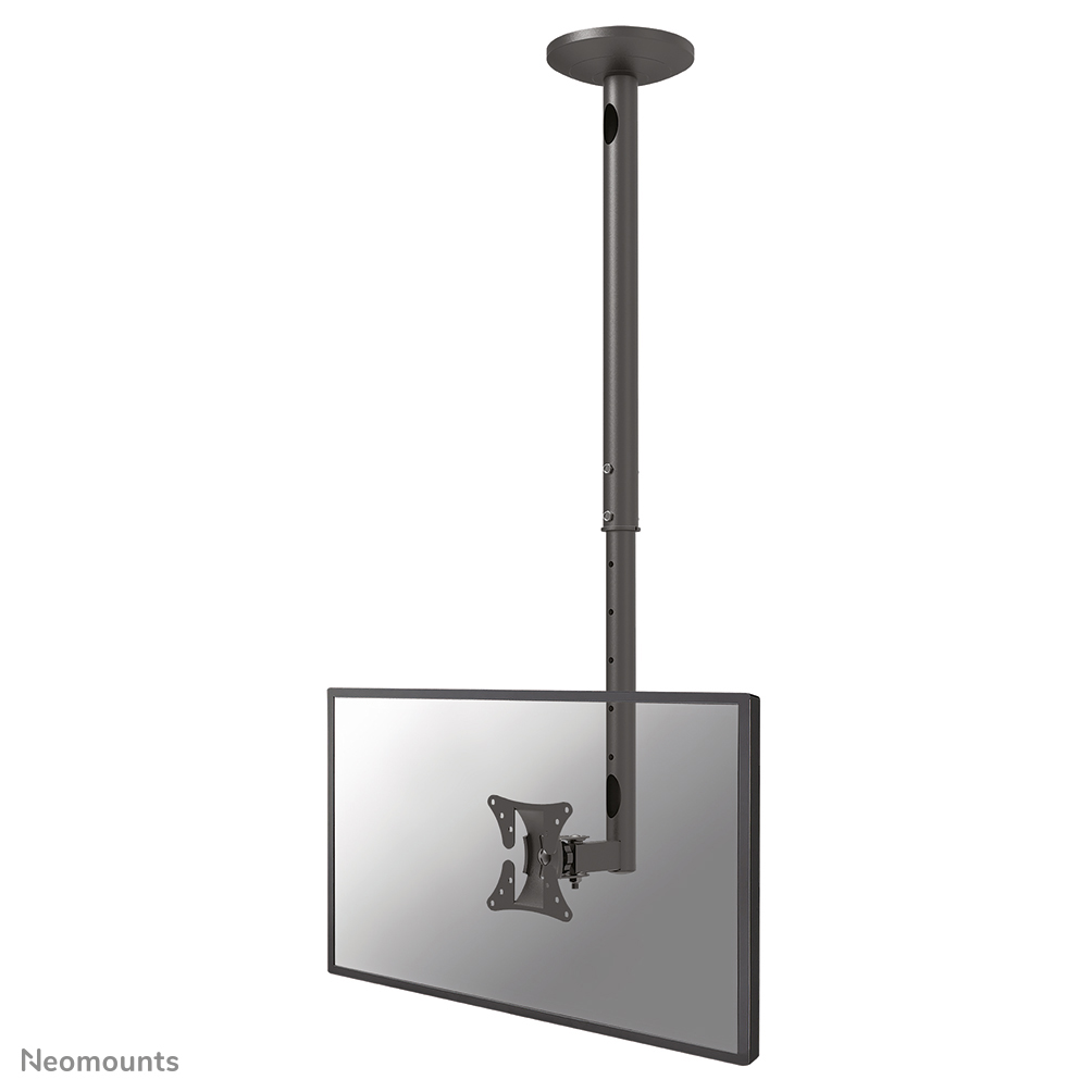 Neomounts FPMA-C050BLACK Soporte de techo para monitor/TV 1 pantalla - 10-30" - máx 20 kg - VESA 50x50-100x100 - alt. 60-85 cm - negro