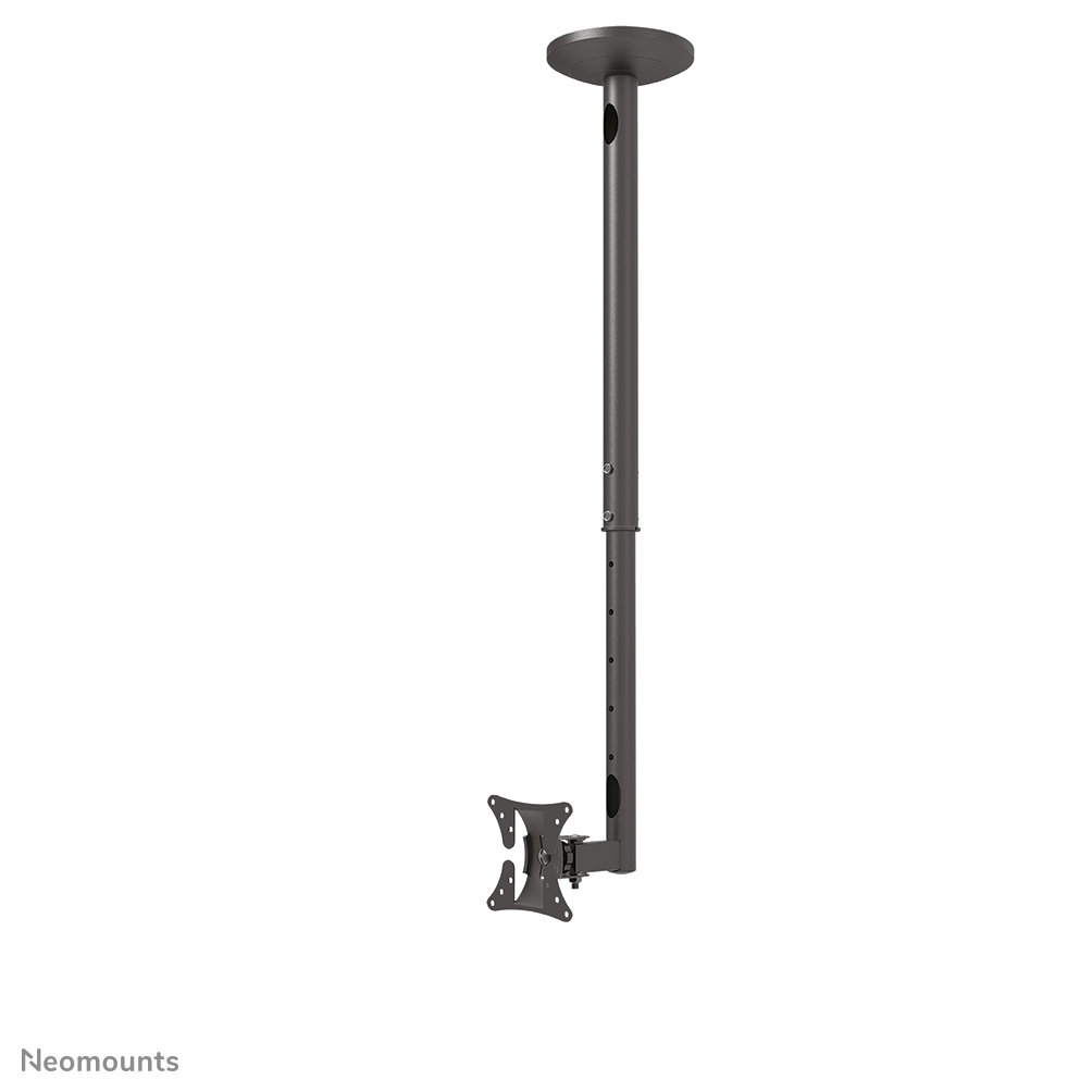 Neomounts FPMA-C050BLACK Soporte de techo para monitor/TV 1 pantalla - 10-30" - máx 20 kg - VESA 50x50-100x100 - alt. 60-85 cm - negro