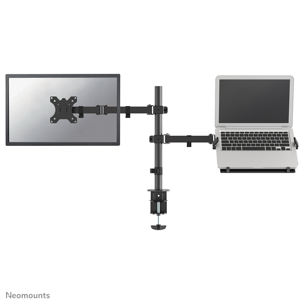Neomounts FPMA-D550NOTEBOOK Brazo de monitor 1 pantalla - con Soporte para portátil 10-32" - 0-8 kg - negro