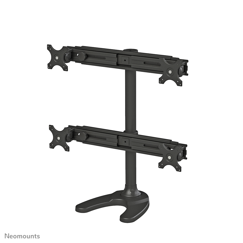 Neomounts FPMA-D700DD4 Soporte para monitor 4 pantallas - 19-30" - 0-8 kg/pantalla - negro