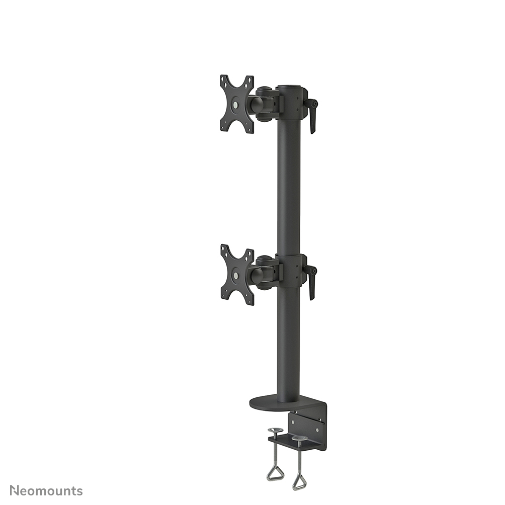 Neomounts FPMA-D960DVBLACKPLUS Brazo de monitor 2 pantallas - 17-49" - 0-15 kg/pantalla (curvo 13 kg/pantalla) - instalación vertical - negro
