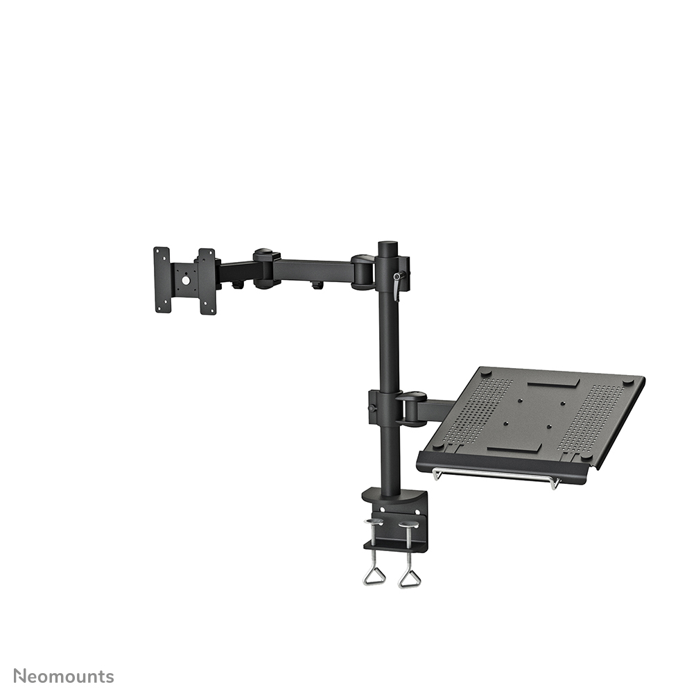 Neomounts FPMA-D960NOTEBOOK Brazo de monitor 1 pantalla con soporte para portátil - 10-27" - 0-10 kg - negro