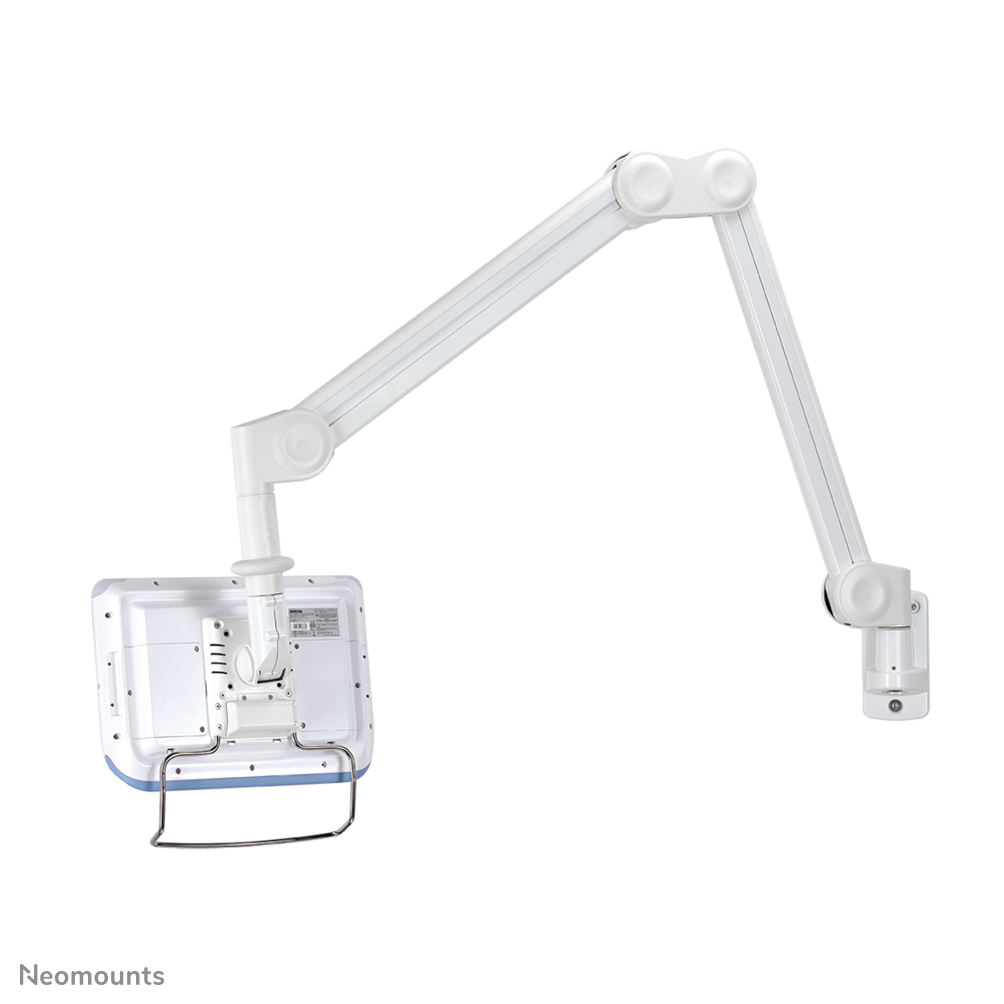 Neomounts FPMA-HAW200 Soporte de pared para monitor médico - 10-27" - alt. 0-149 cm - 1-7 kg - VESA 75x75-100x100 - resorte de gas - blanco