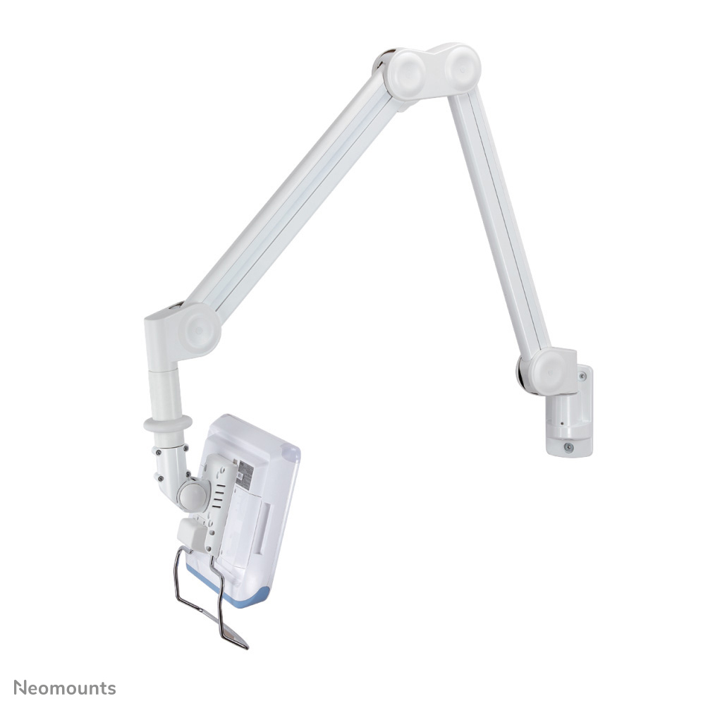 Neomounts FPMA-HAW200 Soporte de pared para monitor médico - 10-27" - alt. 0-149 cm - 1-7 kg - VESA 75x75-100x100 - resorte de gas - blanco