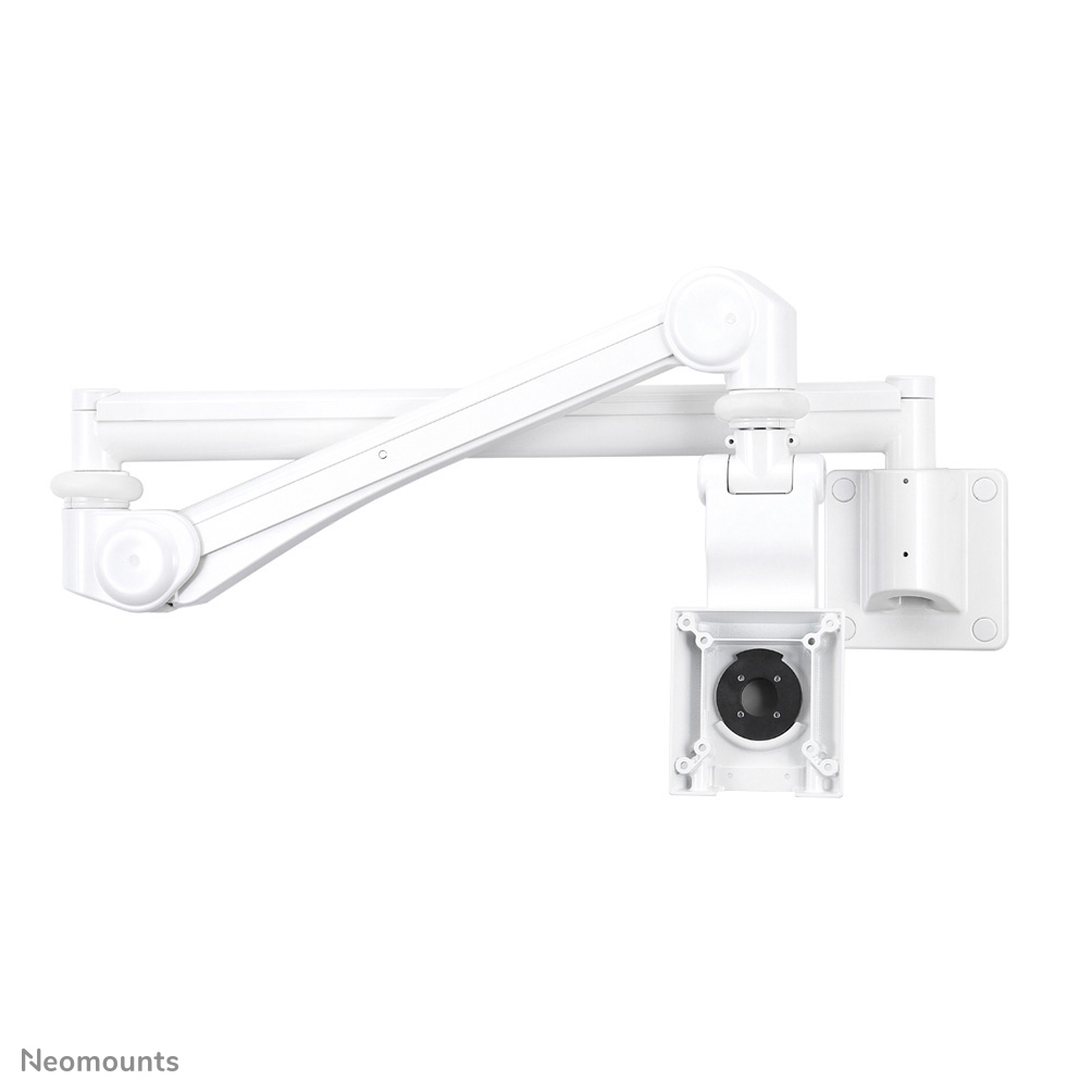 Neomounts FPMA-HAW300 Soporte de pared para monitor médico - 10-24" - alt. 115-135 cm - 1-3 kg - VESA 75x75-100x100 - resorte de gas - blanco