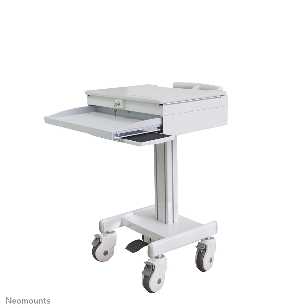 Neomounts MED-M100 Estación médica de trabajo móvil -17" - máx 5 kg - resorte de gas - bloqueable (incl. cerradura) - gris