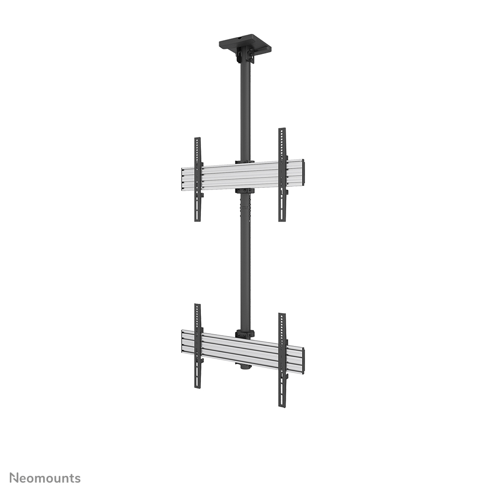 Neomounts NMPRO-C12 Soporte de techo para videowall 2 pantallas - 32-65" - máx 30 kg/pantalla - VESA 100x100-600x400 - alt. 325 cm - instalación vertical - negro