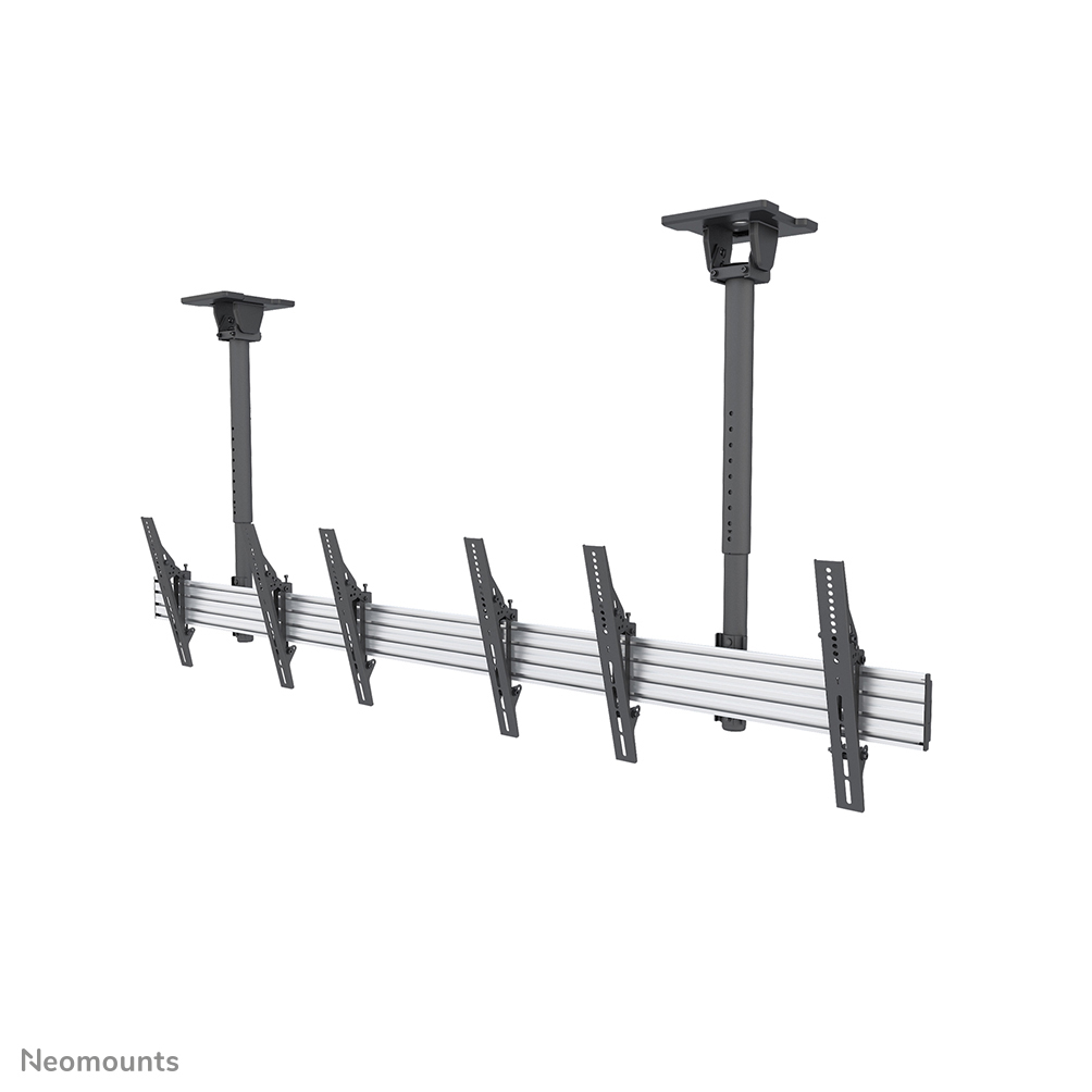 Soporte de techo Neomounts Menuboard para tres pantallas de 32 "-55" / 65 "- Negro