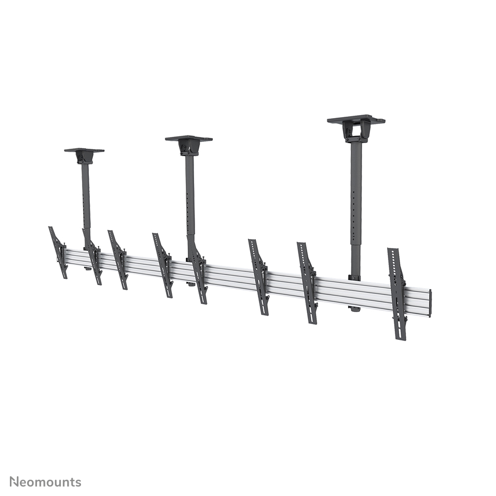 Soporte de techo Neomounts Menuboard para cuatro pantallas de 32 "-55" / 65 "- Negro