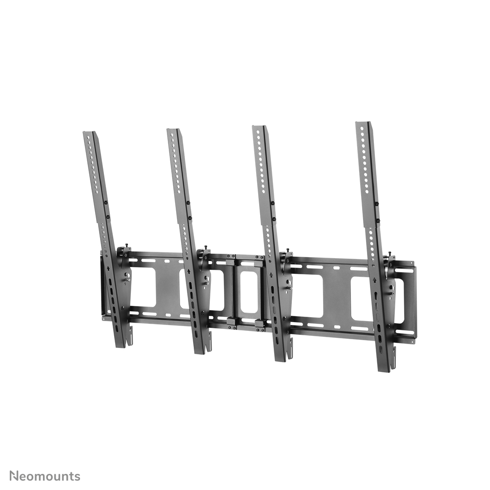 Neomounts NS-WMB200PBLACK Soporte de pared para cartel de menú 2 pantallas - 40-52" - máx 50 kg/pantalla - VESA 200x200-400x600 - prof. 7,8 cm - inclinable - vertical - negro