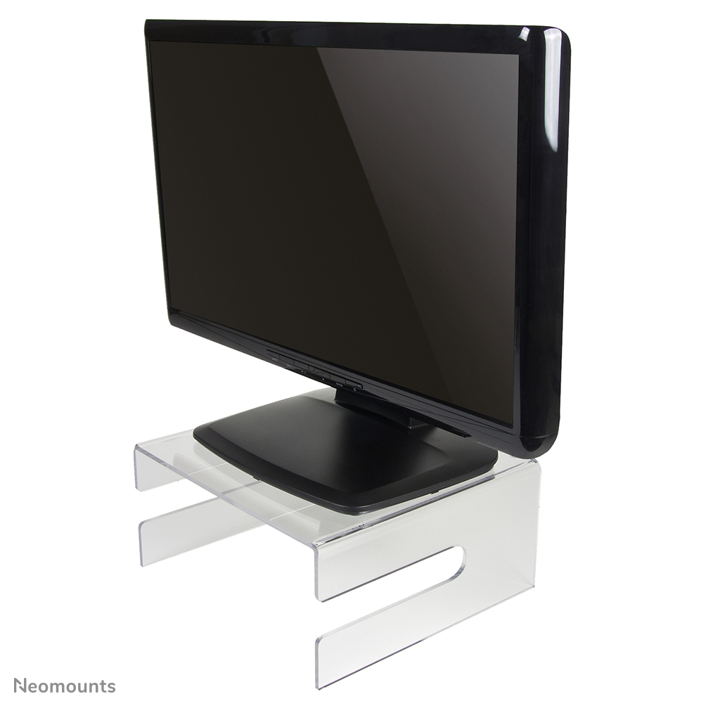 Neomounts NSMONITOR50 Soporte elevador para monitor/portátil - máx 25 kg - alt.x anch.x prof. 12,5x26x25 cm - universal - transparente