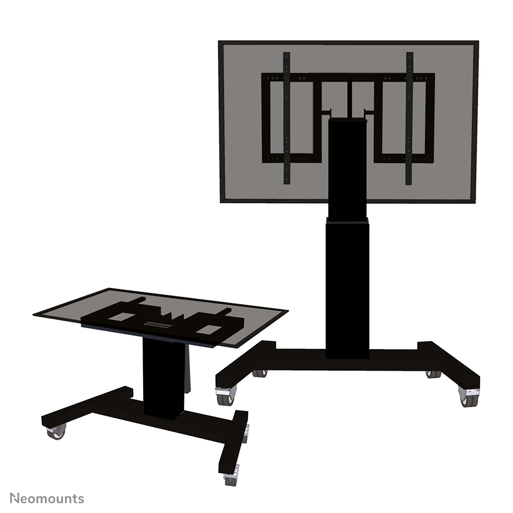 Neomounts PLASMA-M2500TBLACK Carro para TV - 42-100" - máx 150 kg - motorizado alt. 91-141 cm - VESA 400x200-800x600 - función de inclinación de la mesa - negro