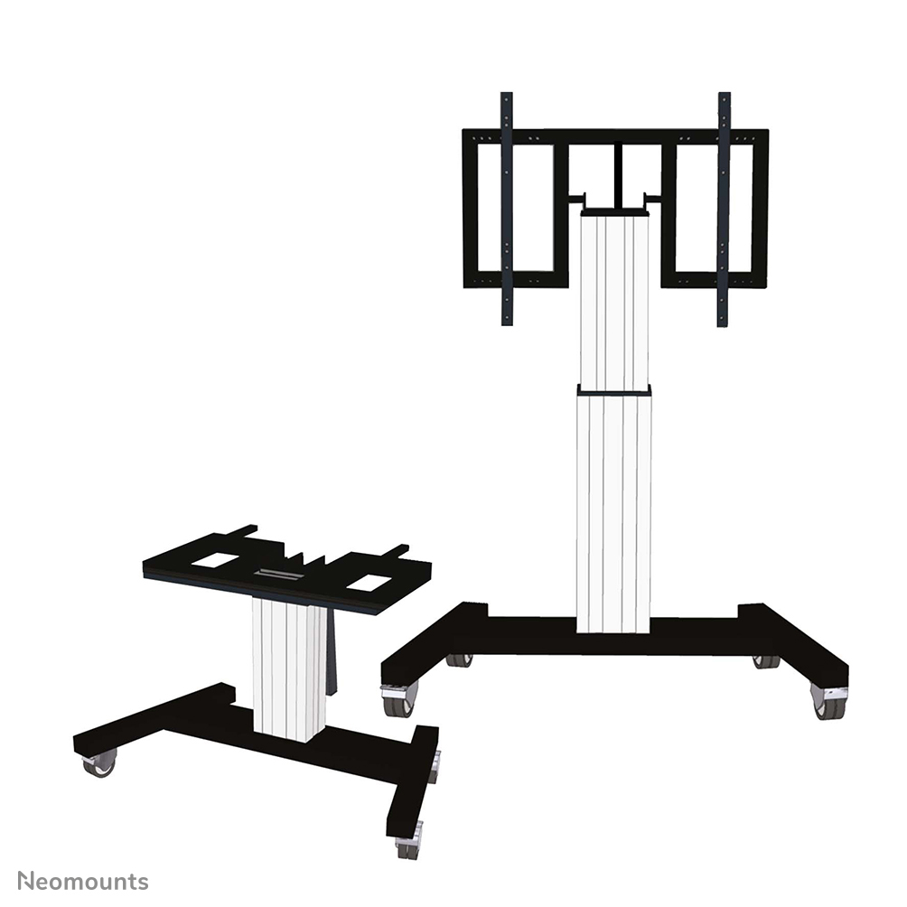Neomounts PLASMA-M2500TSILVER Carro para TV - 42-100" - máx 150 kg - motorizado alt. 91-141 cm - VESA 400x200-800x600 - función de inclinación de la mesa - plata